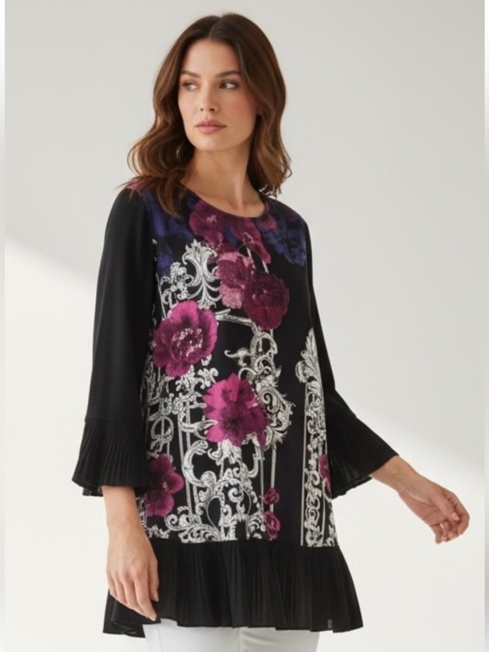 Alfani ladies, blouse, floral, long sleeve medium excellent condition worn once